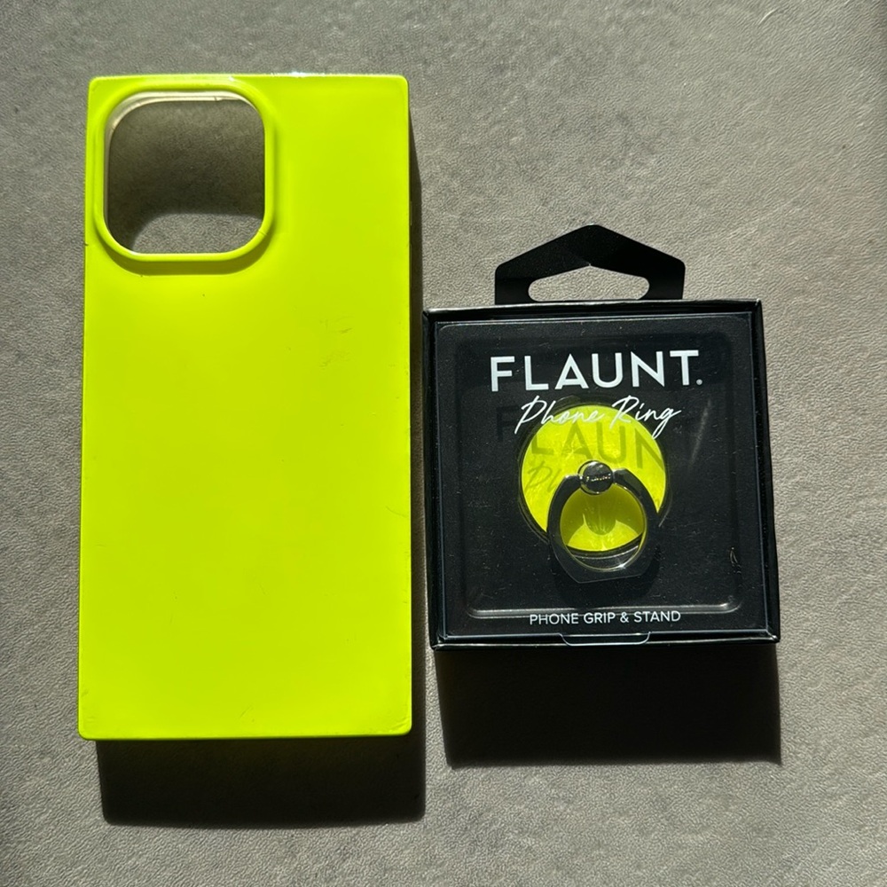 Flaunt 14 Pro Max case and never used matching Phone Ring